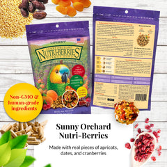 LAFEBER'S Nutri-Berries Sunny Orchard contains cranberries, apricots, and dates for balanced snacking