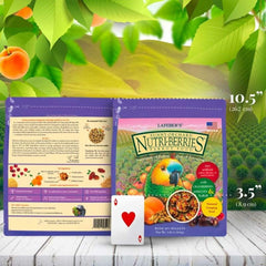 LAFEBER'S Sunny Orchard Nutri-Berries non-GMO ingredients showcase wholesome fruit pieces.
