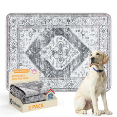Lahome reusable puppy pads 2-pack with fast absorption for less mess.