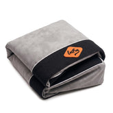 Laifug extra large bed cover in slate grey with a durable zipper for easy replacement.