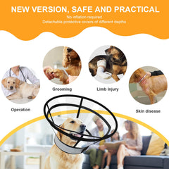 Lainergie donut collar cover with ultra-soft fabric for gentle wear