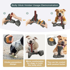 LaiQiuJunA textured surface massages gums and scrubs teeth as dogs chew