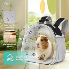 LAIRIES backpack ventilation holes ensure fresh air for fur-kids on the go