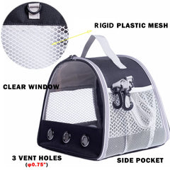 LAIRIES guinea pig carrier includes removable mat for quick cleaning.