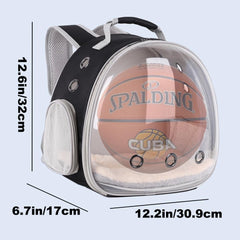 Lairies transparent bubble window showing clear visibility for pets