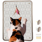 LAJEF cat nail file scratcher front view with natural sisal surface for paw-friendly scratching