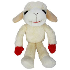 Lamb Chop standing floppy dog toy with squeaker for engaging playtime and comfort.