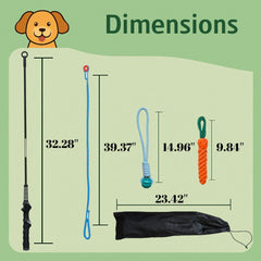 Lamfer tether tug setup assembly enables quick backyard training sessions.