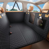 Lamicall dog seat cover side view protects rear seats from dirt and fur.