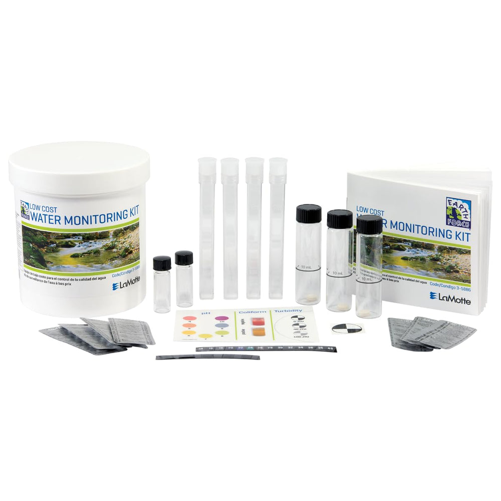 LaMotte Green Program Low Cost Water Monitoring Kit cover showing compact field-ready design for classrooms.