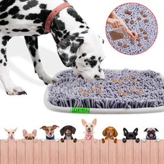 LAMTWEK snuffle mat features a durable edge guard to prevent spills