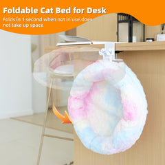 LANERmooos Cat Desk Bed removable cover, machine washable for easy cleaning.