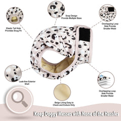 Langsprit female dog diaper with adjustable closures for a secure fit