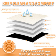 Langsprit dog wrap with elastic edges prevents slipping during activity.