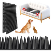LanLfSty scat mats on a couch deter dogs from lounging and protect furniture.