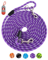 Lanwandeng heavy-duty dog leash with 16ft length for flexible training
