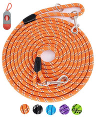 Lanwandeng long dog leash 10ft for daily training and light control during walks.