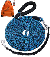 Lanwandeng long dog leash 15ft with reflective threads for controlled walks.