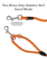 Lanwandeng long dog leash 50ft with reflective stitching for night safety