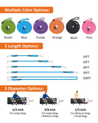Lanwandeng long dog leash pink 30ft ideal for training at a distance.