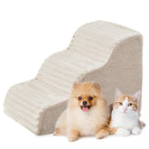 Laojin Balhen dog stairs 3-step foam with removable cover for easy cleaning.