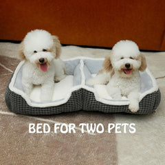 Laojin Balhen double cat bed soft plush interior for cozy snuggling