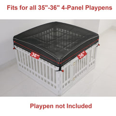 LAOZZ easy-install mesh top cover for quick setup.