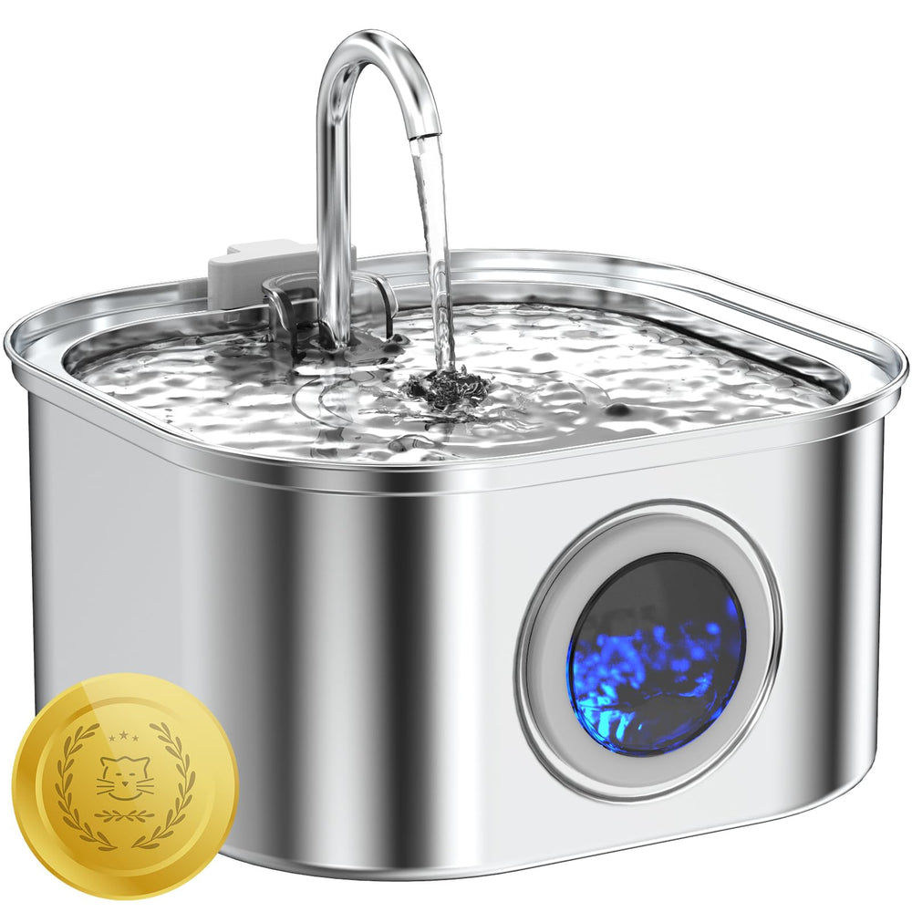 Lawfery cat water fountain with 108oz capacity for multi-pet homes
