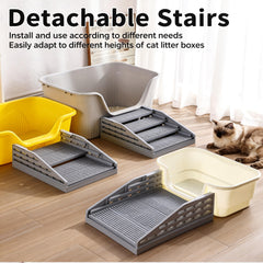LAZYESTHER washable cat litter ramp simplifies cleaning after use