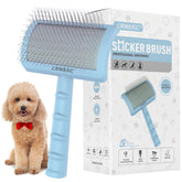 LBMBAIC Slicker Brush with curved design for easy grooming on pets.
