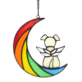 Lcensp Rainbow Bridge Suncatcher shines when sunlight hits the glass, a memory keeper.