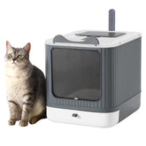 LCZLBRRD foldable litter box open view emphasizes privacy and easy setup.