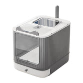 LCZLBRRD upgraded enclosed litter box lid for mess-free containment and privacy.