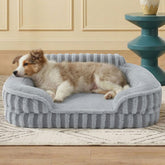 LE SURE Cute Dog Bed with egg-crate foam supports joints for cozy naps.