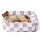 LE SURE Cute Dog Bed small, angle view shows corner support for restful naps.