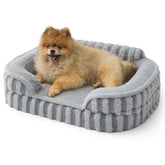 LE SURE dog bed with egg-crate foam offers gentle joint-friendly support.