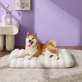 LE SURE orthopedic dog bed close-up showing egg-crate foam for supportive lounging