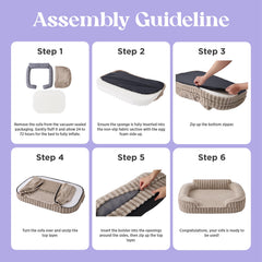 LE SURE removable-cover-grey for easy cleaning and maintenance.