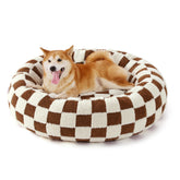 LE SURE Shown on TV donut bed front view offers plush comfort for cozy naps.