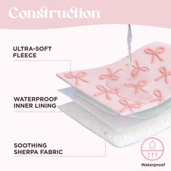 LE SURE flower-pattern blanket in pink taffy brightens spaces and guards upholstery