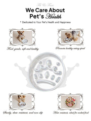 LE TAUCI hand-glazed ceramic bowl with crown silver finish adds style to mealtime.