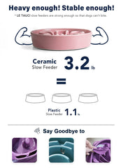 LE TAUCI microwave-safe ceramic bowl lets you warm dog food safely
