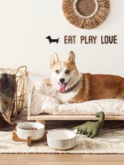 LE TAUCI PET wooden stand enhances farmhouse-style dining area.
