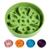 LE TAUCI slow-feeder ceramic dog bowl with 3-cup capacity encouraging paced meals.