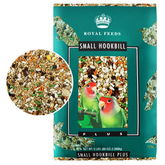 LEACH Small Hookbill Plus seeds bag showing vitamin-rich mix for healthy growth.