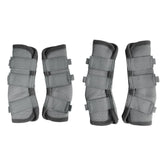 LEAFOREST Horse Fly Boots on front left leg with breathable mesh protection.