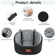 Lealchum seat with adjustable shoulder straps for a snug, safe fit.