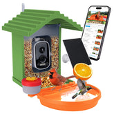 Leapbird Smart Bird Feeder Camera front view enables close birdwatching from indoors.