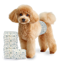 LeapSheep small male dog diapers closeup shows soft fur-friendly fabric for comfort.