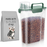 LEAWALK 5-7Lbs pet food container with large spout for easy pouring